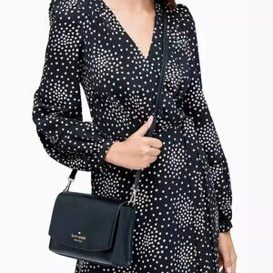 NWT Kate Spade Carson Convertible Crossbody Clutch Handbag Black WKR00119